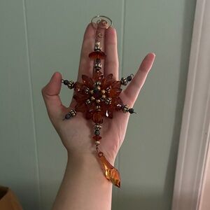 Amber Beaded Ornament